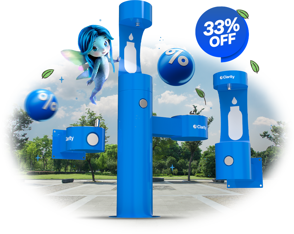 Bebederos y estaciones de llenado Clarity Nixi de agua purificada